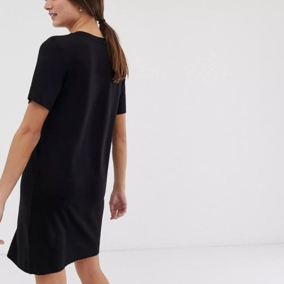 Mink Pink black faux suede t-shirt dress - Picture 1 of 6